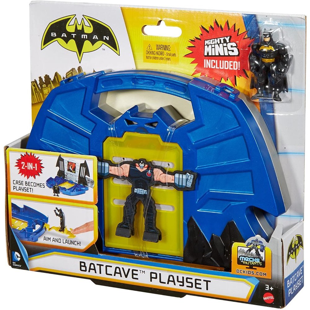 🧿 3 for $33 🧿 Batman Mighty Minis Batcave 2-in-1 Playset NEW